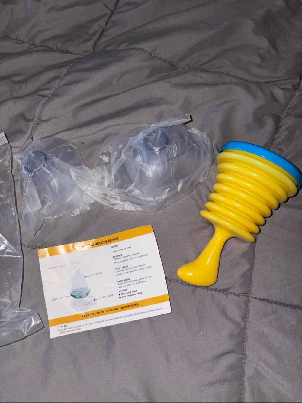 Yellow Handheld Suction Rescue Pump - Home Party Supplies
